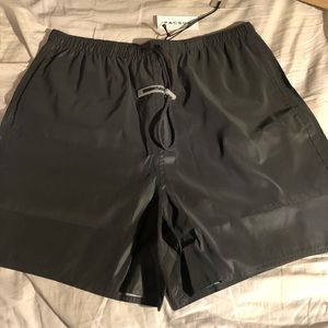 Fear of God essentials black reflective shorts